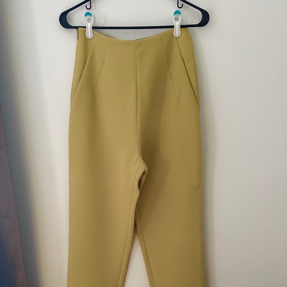brat Green Sam High-Waisted Pocket Pant
